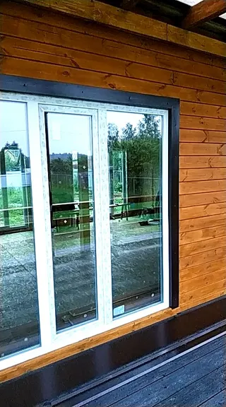Haus nach Projekt „Mistika - S2.8“, Dorf Kukarino: Fassadenverkleidung