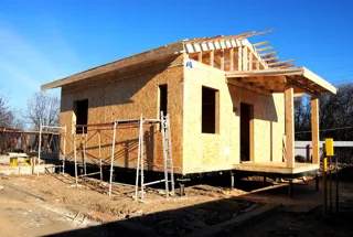 Haus nach Projekt „Finnisch 50“, Murom: Wandmontage
