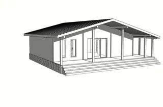 99 m² ev, özel proje, “Navigator” SNT: proje görselleştirmesi