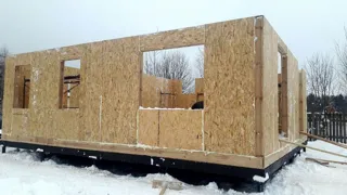 Haus nach Projekt „Utes“, Dorf Nikulskoe: Wandmontage