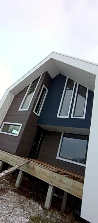 Haus 221,5 m² nach individuellem Projekt, Dorf Yusupovo: Fassadenverkleidung