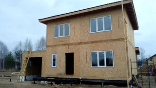 Garage nach Projekt „Slawjanka mini + Garage“, Dorf Nazarovo: zweites Obergeschoss und Dachgeschoss