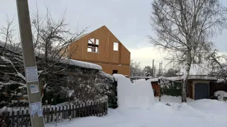 Custom-design house, Ivanovo: wall assembly