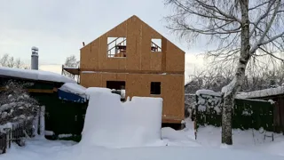 Custom-design house, Ivanovo: wall assembly