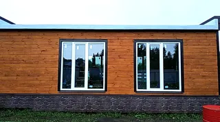 Haus nach Projekt „Mistika - S2.8“, Dorf Kukarino: Fertiges Haus