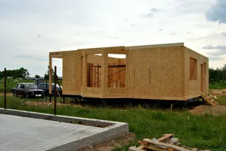 Haus nach Projekt „Bayern 193.54“, Pereslavl-Zalesskiy: Wandmontage