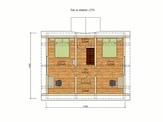 Haus nach Projekt „Bylina“, Gebiet Moskau: Projektgrundriss