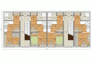 Haus nach Projekt „Minihotel“, Ivanovo: Projektgrundriss