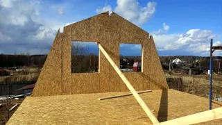 House based on the “Bylina” design, Ivanovo Region: wall assembly