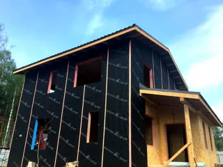 Haus nach Projekt „Orléans“, Gebiet Moskau: Fassadenverkleidung