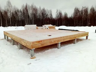 Haus 111 m² nach individuellem Projekt, Dorf Shchipousikha: SIP-Boden auf Höhe 0
