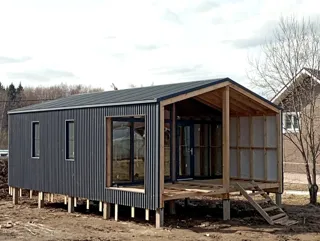 Haus mit 54 m² nach dem Projekt „Barnhouse 39“, Gebiet Moskau