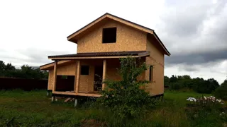 Garage nach Projekt „Saretsche“, Dorf Chirikovo: fertiges Gebäude