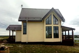 Haus nach Projekt „Garmonija 122.89“, Dorf Shirino