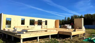 Haus nach individuellem Entwurf, Gebiet Iwanowo: Wandmontage