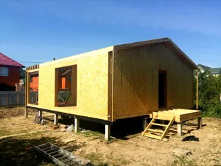 Haus nach Projekt „Barnhouse 53“, SNT „Urroschaj“: Fertiges Haus