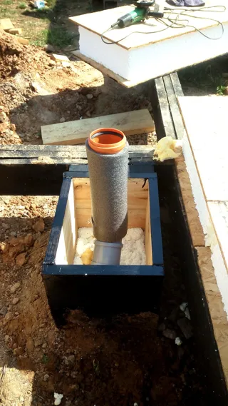 Haus nach Projekt „Dobrynja“, Kostroma: Fundament und Grundrahmen