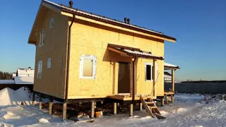 Haus nach Projekt „Jessentuki 8x8“, Dorf Kadnikovo: Fertiges Haus