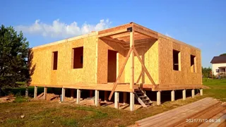 Haus 105 m² nach individuellem Projekt, Dorf Toporok: Wandmontage