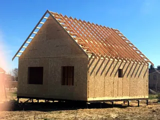 House based on the “Votchina” design, Gubachevo village: completed house