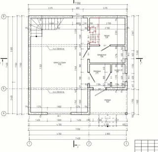 Özel projeye göre 96 m² ev, Konokhovo köyü: proje planı