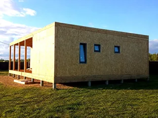 Haus nach Projekt „HiTech 91“, Dorf Zabore: Dach