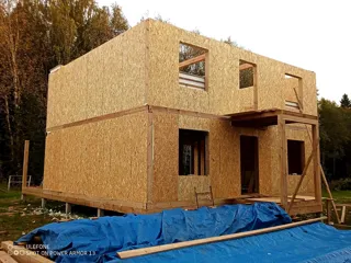 Haus nach Projekt „Dilischans 8x9“, Region Wologda: Obergeschoss und Dachgeschoss