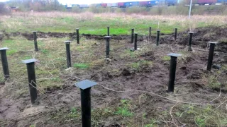 Haus nach Projekt „Alfa“, Kazan: Fundament und Grundrahmen