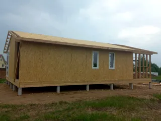 Haus 86,6 m², individuelles Projekt, Dorf Laptevo: Fenster und Türen