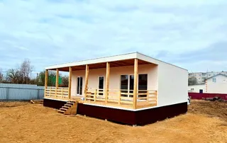 Haus nach Projekt „Mistika - K2.8“, Strunino: Fertiges Haus