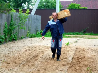 Haus nach Projekt „Radoniza“, Dorf Kryukovo: Lieferung des Hausbausatzes