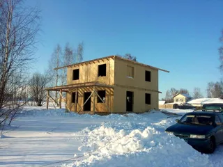 Haus nach Projekt „Argos“, Siedlung Karavaevo: Fertiges Haus