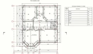 Haus nach individuellem Entwurf, Siedlung Sadovyy: Grundriss des Projekts