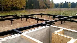 Haus nach Projekt „Prowans“, Dorf Maltsy: Fundament und Grundrahmen