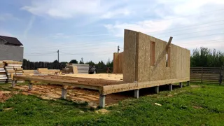 100 m² ev, “Barnhouse 76.1” projesi, Rodniki: duvar montajı