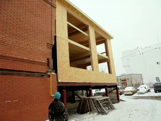 Anbau 86,02 m² nach individuellem Entwurf, Yaroslavl: Wandmontage