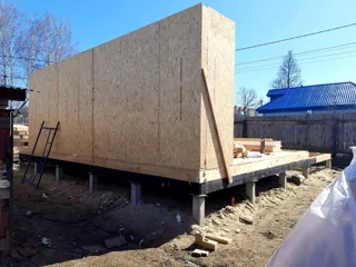 Haus nach Projekt „Dorofejewo“, Kovrov: Wandmontage