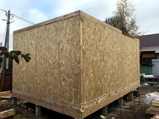 Datscha nach Projekt „Kleines Ferienhaus“, Ivanovo: Wandmontage