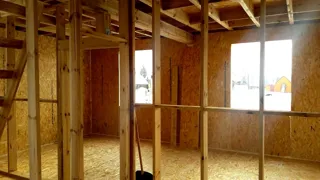 Haus nach Projekt „Dmitrowo“, Dorf Lupychevo: Innenwände