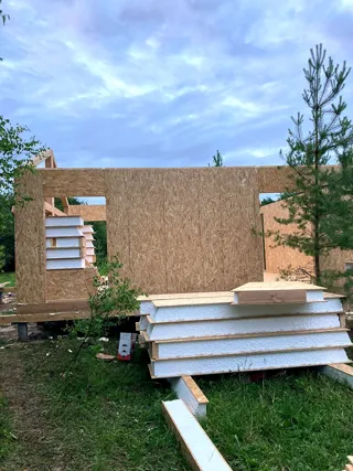 Haus 64 m² nach individuellem Projekt, Dorf Seltso-Podelyshevo: Wandmontage
