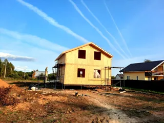Haus nach individuellem Entwurf, Dorf Telyatevo: fertiges Gebäude