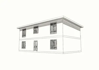Haus nach individuellem Entwurf, Dorf Yudino: Projektvisualisierung