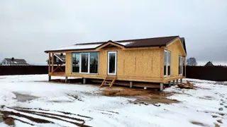 House based on the “Chalet-100 2150” design, Ivanovo Region: completed house