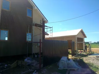 Haus nach Projekt „Arsamas“, Dorf Belyanitsy: Fassadenverkleidung