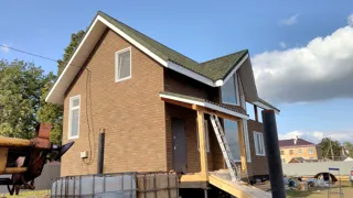 Haus nach Projekt „Sarja“, Kazan: Fassadenverkleidung