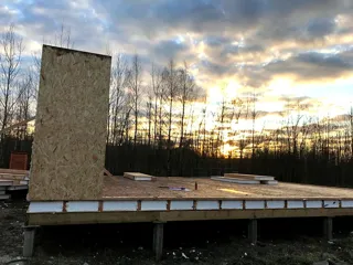 Haus nach individuellem Entwurf, Dorf Nikitilovo: Wandmontage