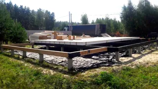 Özel projeye göre ev, Nijniy Novgorod bölgesi: temel ve alt bağlama kirişi