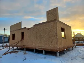 Haus 166 m², Projekt „München“, Vologda: Wandmontage