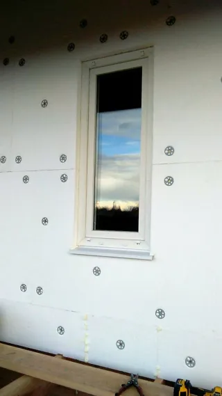 Garage nach Projekt „Slawjanka mini + Garage“, Dorf Nazarovo: Fassadenverkleidung