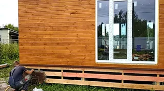 Haus nach Projekt „Mistika - S2.8“, Dorf Kukarino: Fassadenverkleidung